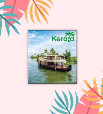 Kerala Wooden Fridge Magnet Indian Travel Souvenir Gift Items  Gift for Travels  Decorative Magnet for Kitchen, Refrigerator Door, Home Decor